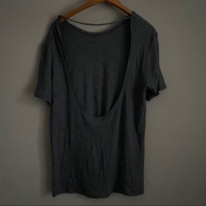American Apparel backless shirt